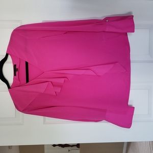Bright pink blouse
